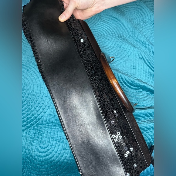 Patricia Fields Sequins Black Handbag Candies - Picture 15 of 15